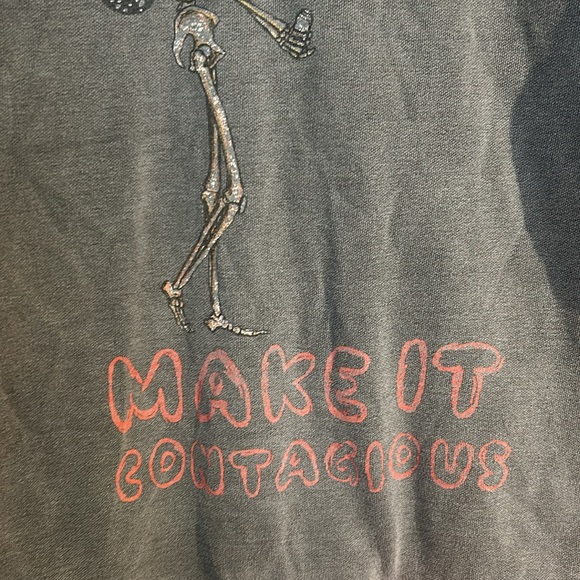 Skeleton Butterfly Hearts Sweatshirt - Picture 4 of 7